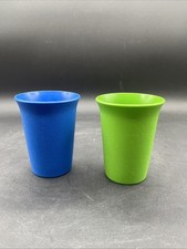 Vintage Lot Of 2 Tupperware Childs Drinking Cups 4"