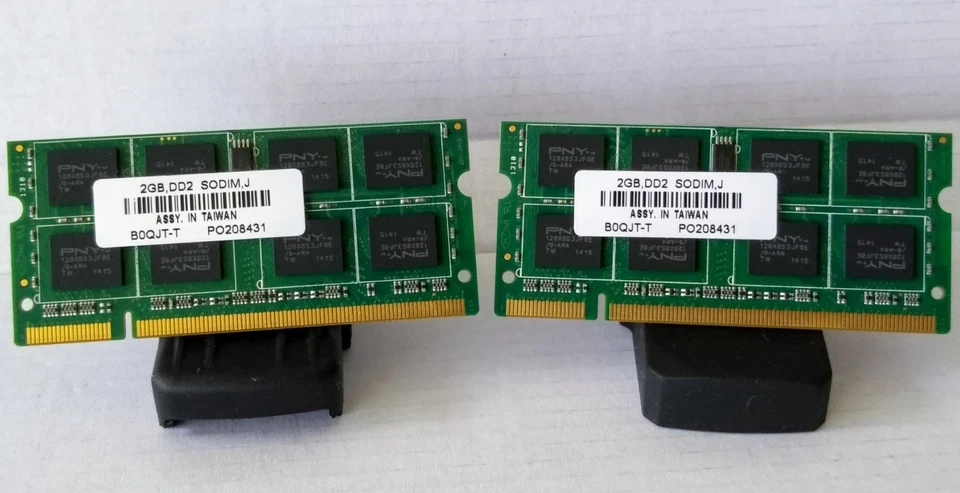 PNY RAM Laptop Memory | B0QJT-T | 2GB DDR2-667 SODIMM - Image 2 of 3