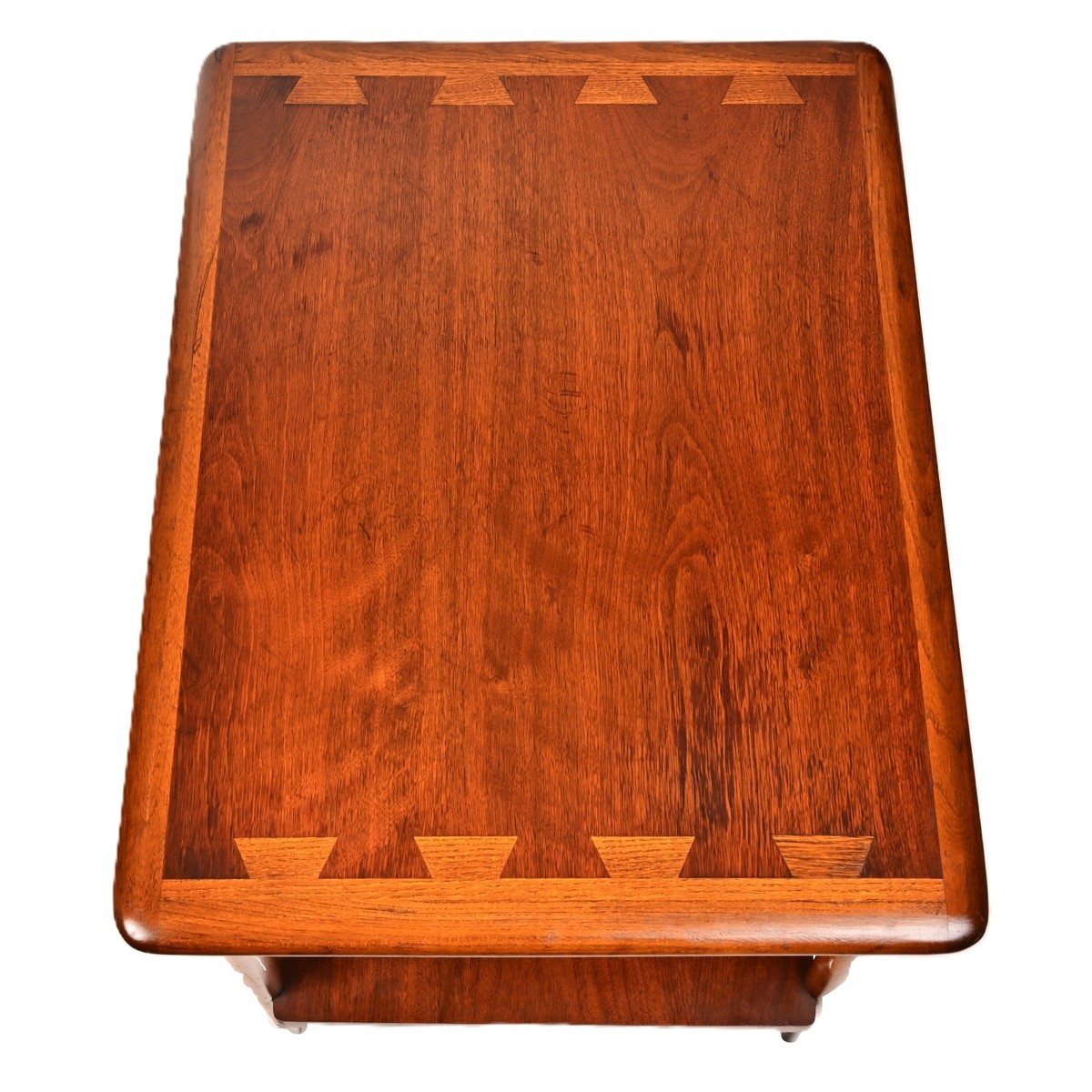 LANE Original Vintage Signed Mid Century Modern Dovetail Accent