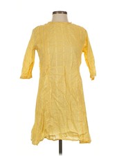 Uniqlo Women Yellow Casual Dress S
