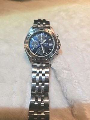 LORUS Uhr Herren Chronograph     38 mm Edelstahl  NOS - Old, 100 m