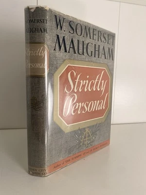 1941 Strictly Personal First Edition W. Somerset Maugham HCDJ Mylar - Image 1 of 4