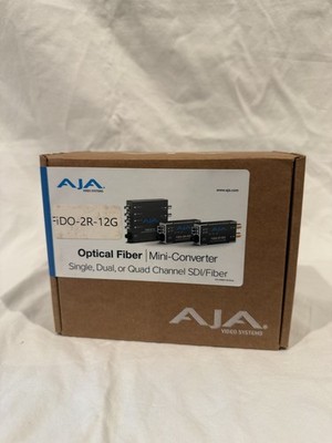 AJA FiDO-2R-12G Optical Fiber Mini-Converter