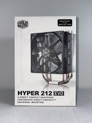 Cooler Master Hyper 212 EVO RR-212E-20PK-R2 Cooling Fan/Heatsink - NEW SEALED