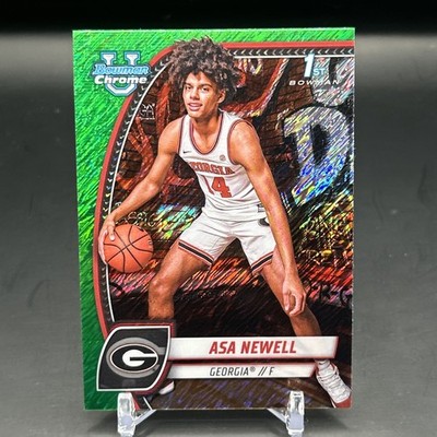 2025 Topps Bowman University 1st Green Shimmer Asa Newell RC #8 - NBA DRAFT 