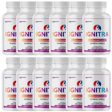 Ignitra Capsules, Weight Management Support Supplement - 12 Bottles