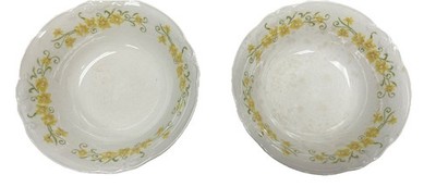 2 Nikko Jonquil Cereal Bowls Crazing but no chips  6 3/8  ooo