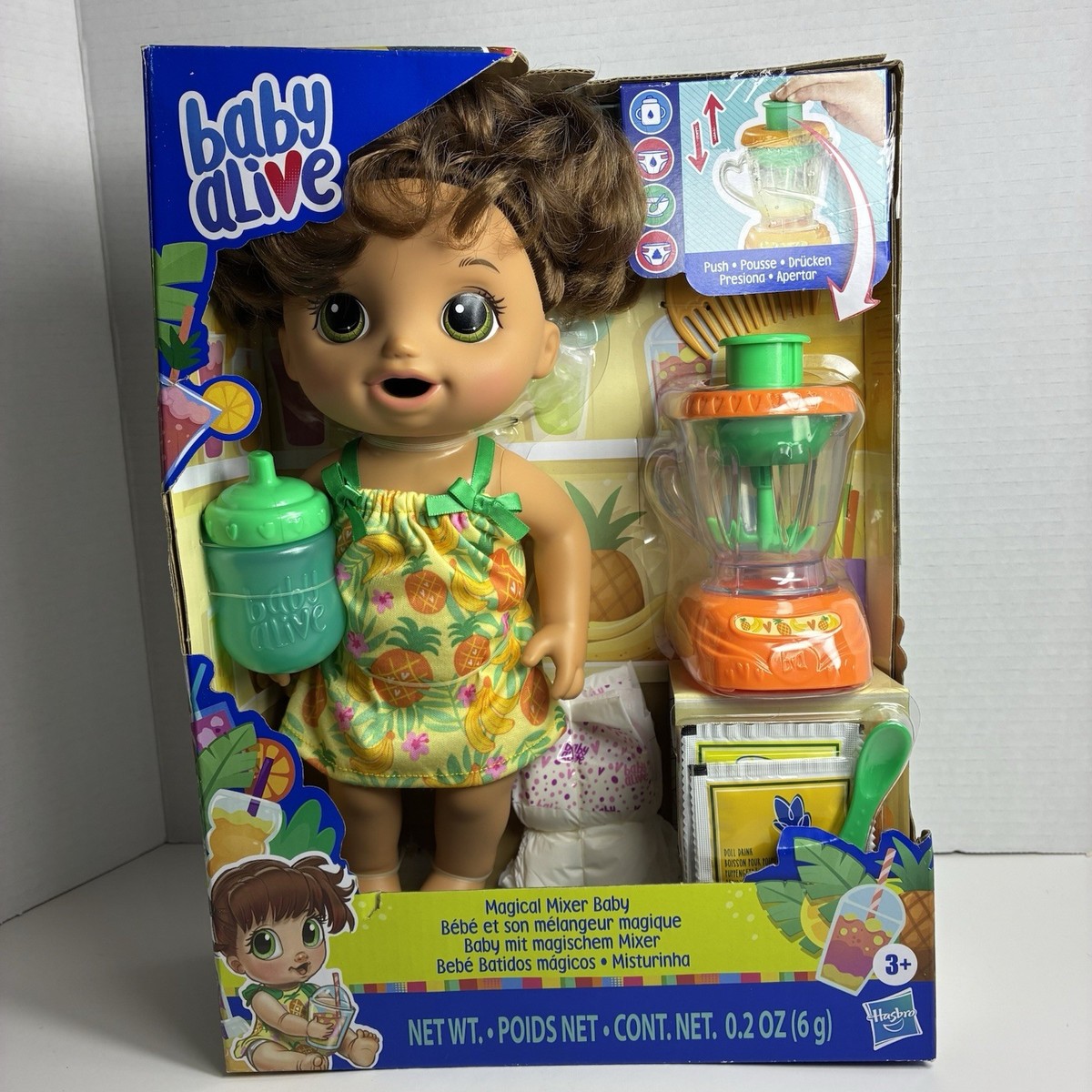 Baby Alive Magical Mixer Tropical Pineapple Treat eats age 3+
