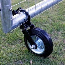 6 Inch Gate Wheel Gate Caster Kit with 1-5/8" Thru 2" Gate Frames Heavy Duty