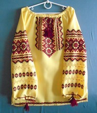 Ukrainian Hand Embroidered Woman's Blouse, for Girl of age 10-12 years, Ukraine