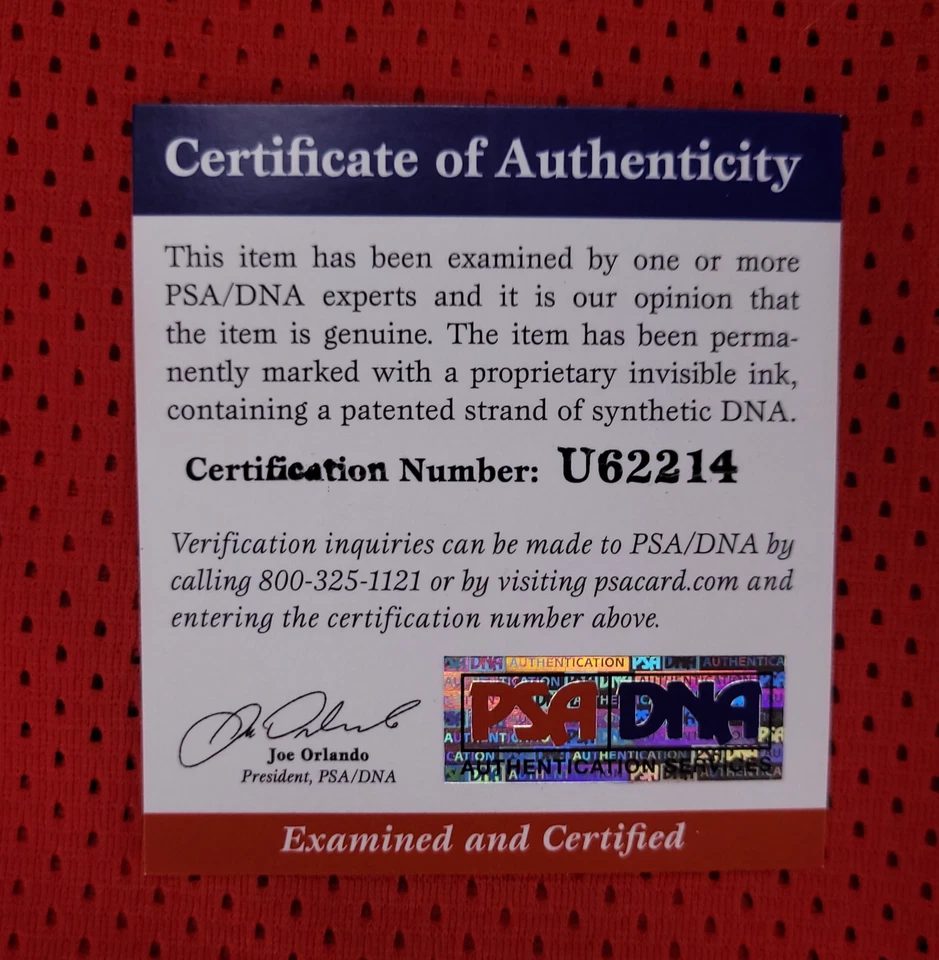 (S10) Camiseta deportiva firmada a mano con autógrafo de los San Francisco 49ers #99 PSA/DNA de ALDON SMITH Foto 4 de 4