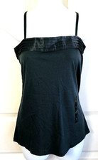 Women's Tank Cami Shirt BANANA REPUBLIC SMALL gray Top 35 NEW easy care ja32