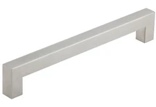 STG Cabinet Stainless Steel Hollow Pull Handles w/ Screws, Brushed Nickel