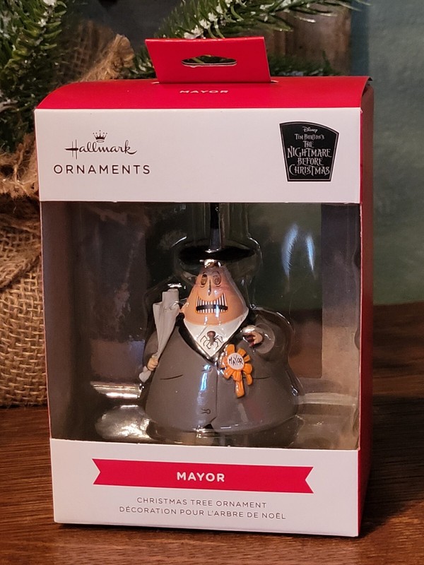 Hallmark Ornament  Red Box  ~  MAYOR     NIGHTMARE BEFORE CHRISTMAS