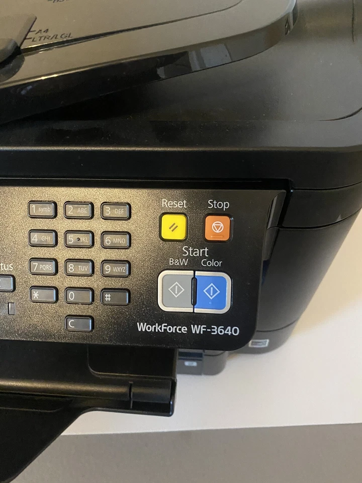 Epson WorkForce WF-3640 All-in-One Inkjet Printer (Works but not printing) - Image 3 of 4