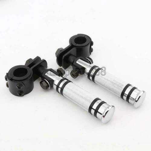 1"-1-1/4" Highway Foot Pegs Pedals Rest For Yamaha V Star 250 650 950 1100 1300 - Image 4 of 4