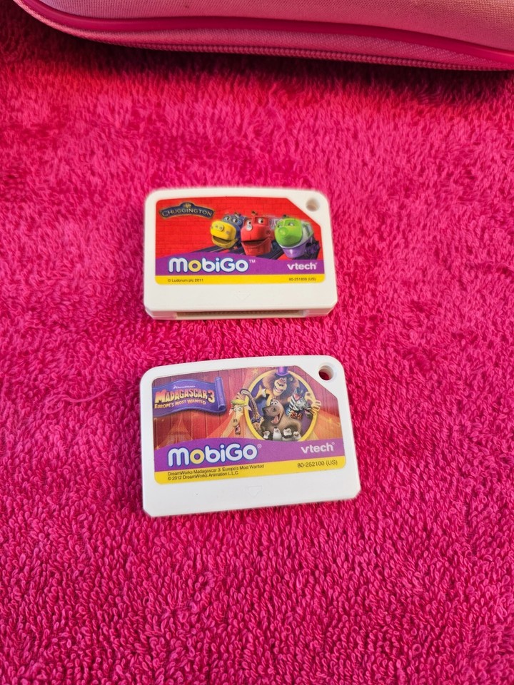 VTech MobiGo Touch Learning Handheld Game Console System Pink/Purple