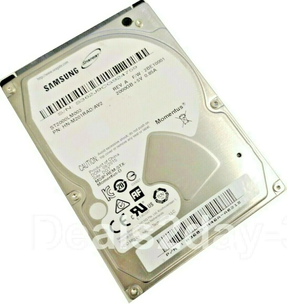 Samsung 2TB Spinpoint ST2000LM003 HN-M201RAD SATA Laptop Hard ...