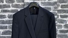 UltraRare & Great Dior Homme SS07 Slim Fit schwarz gewachster Anzug