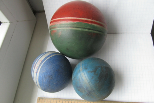 Vintage collectible Children's Toy Three rubber balls 60-70s USSR (269) - Picture 2 of 5