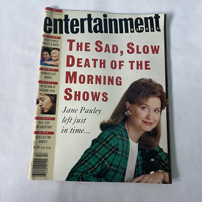 Photo inspiration: 1990 April 20 Entrainment Weekly Magazine Death Of Morning Show Photo Inspiration