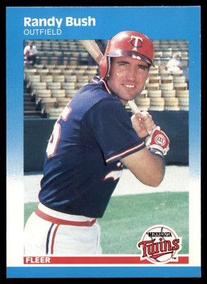 1986 Fleer - Randy Bush #538 - Minnesota Twins MLB Baseball Card