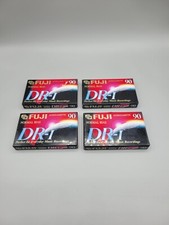 Fuji Blank Audio Cassette Tape 90 Minute Set of 4 DR-I Brand New Factory Sealed