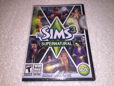 Sims 3: Supernatural (Windows/Mac DVD-ROM, 2012) Expansion Pack Brand New Sealed