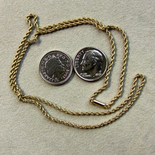 9 ct gold second hand antique solid rope chain | eBay UK