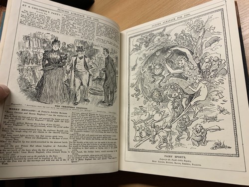 1898 PUNCH MAGAZINE BOUND VOLUMES JAN TO DEC HEAVY 2.1kg ANTIQUE BOOK (P10) - Picture 5 of 12