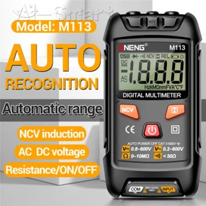 M113 Multimètre numérique 1999 Nombres automatiques AC/DC Compteur de résistance à la tension NCV