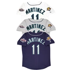 Edgar Martinez 2001 Seattle Mariners Home Road Alt Men Jersey w/ All Star Patch