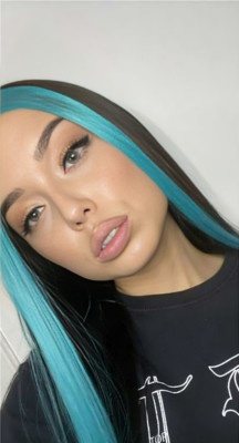 Insert Name Here Hi-Lites Clip IN Haar Highlights Wasserblau