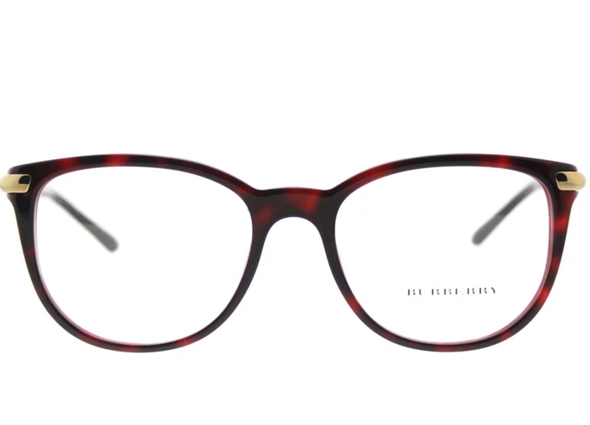 New BURBERRY B2225-Q 3657 51mm Burgundy Havana Novacheck