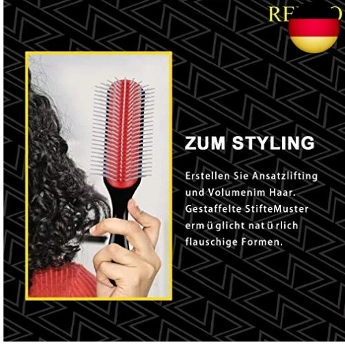 Haarbürste Ohne Ziepen Kamm Hair Brush d3 Bürste Für Tangle Locken Teezer Lo - Bild 4 von 6