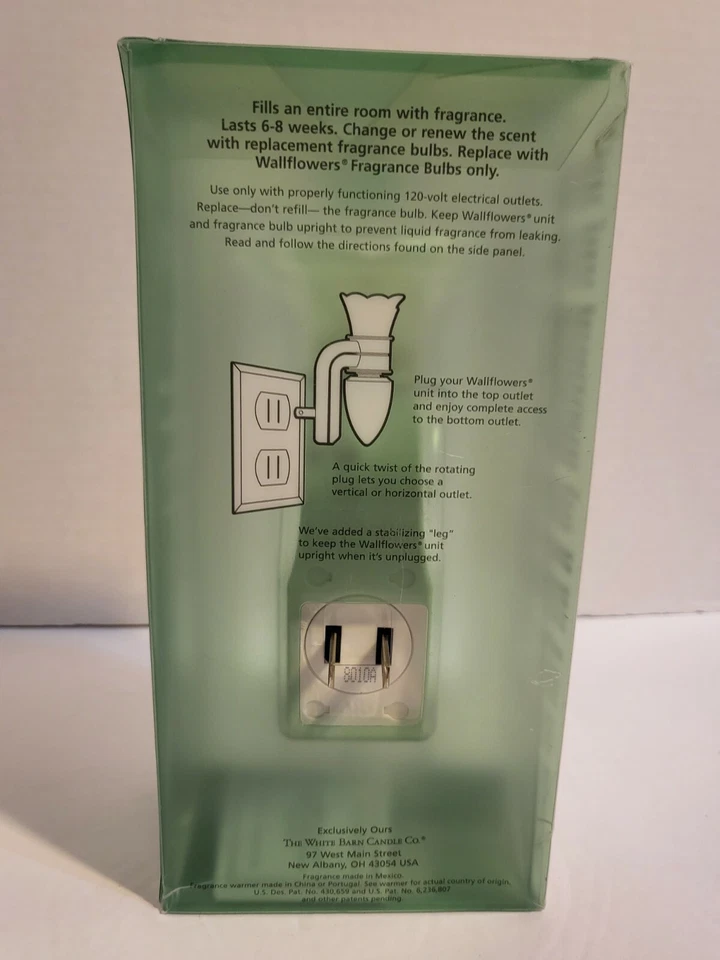 Wallflowers Cucumber Melon Fragrance Bulb & Diffuser White Barn Candle Co BBW - Image 3 of 4