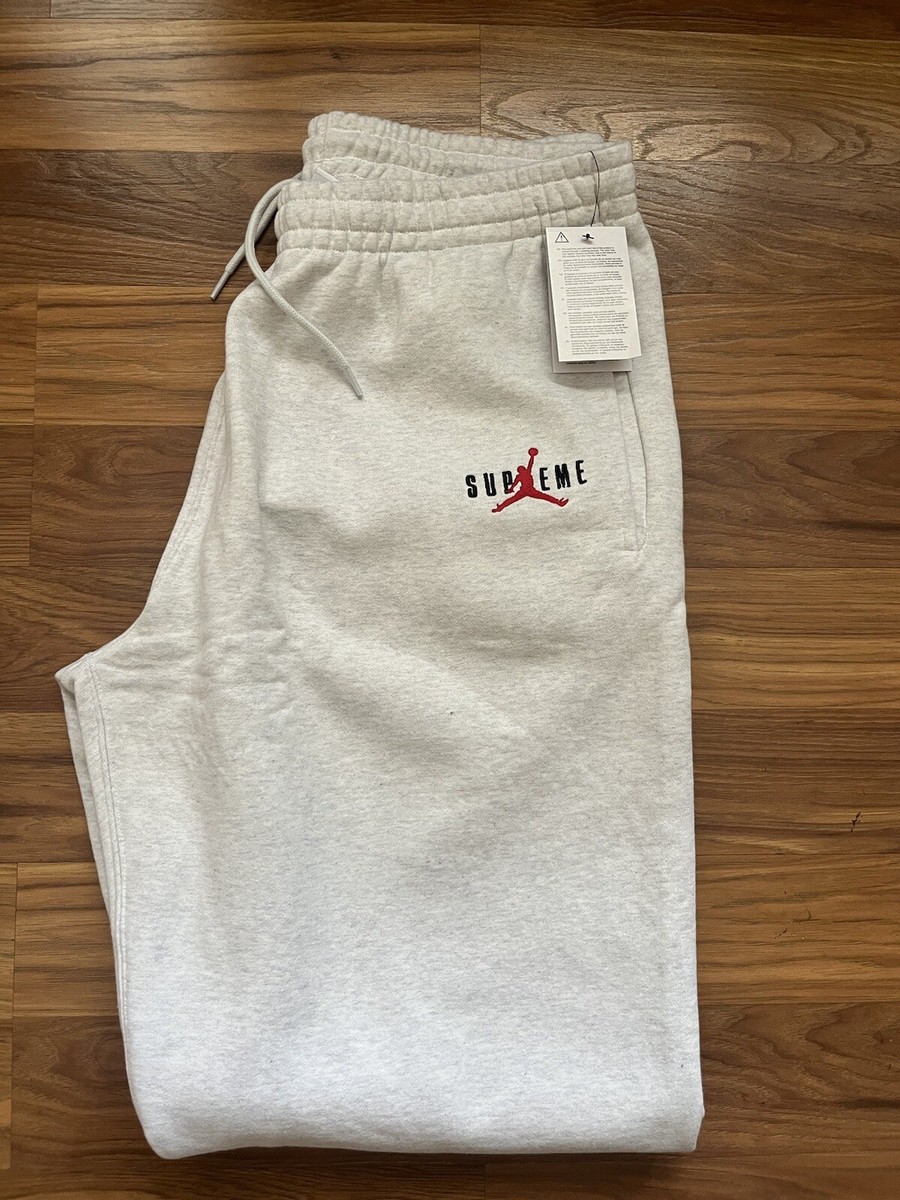 Supreme Jordan Sweatpants Ash grey Size XL (FW24) | eBay Supreme Jordan Sweatpants Ash grey Size XL (FW24) | eBay