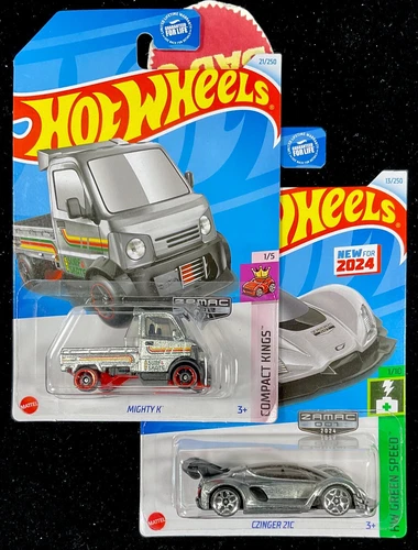 2024 Hot Wheels Czinger 21C, Mighty K Kei Truck,  Zamac 1,2 Walmart Excl. Lot 2