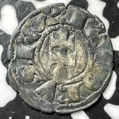(1291-1327) Spain Kingdom Of Aragon Jamie II 1 Dinero Lot#JM7248 Silver! CRV-364 - Picture 2 of 2