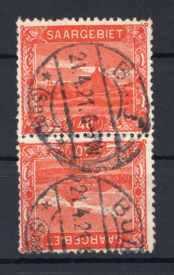 Saar 59KdrII Rare Stamped 100EUR (R2852)