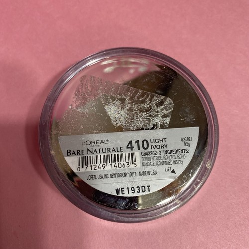 Loreal Paris Bare Naturale Gentle Mineral Powder # 410 Light Ivory Sealed - Picture 3 of 4