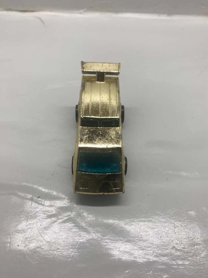 Винтажный спойлер спортивный фургон 1976 Hot Wheels золотистые черные стены сделано в Гонконге - Изображение 2 из 4