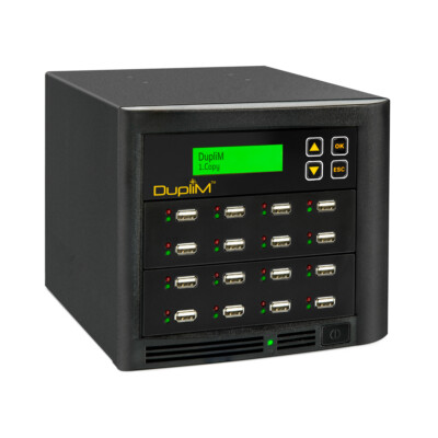 DupliM 1:15 USB HDD Copy Tower Stand-Alone Flash Drive and USB HDD Duplicator 