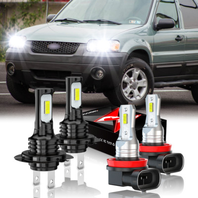 For Ford Escape 2005-2007 Combo 6000K H7 H11 LED Headlight High/Low