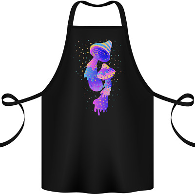 Psychedelic Magic Mushrooms LSD Baumwollschürze 100% Bio