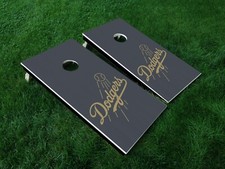 LA Dodgers Gold Cornhole Board Decal Wrap Skin Qty 1 24.25" x 48.25"