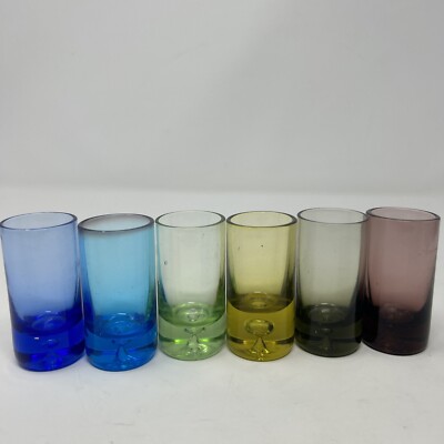 Multi-Colored Little Joe Bars - Set of 6 -2.75in Shot Glasses