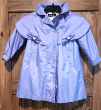 Vintage Rothschild Spring Coat Girls Size 5 Lavender Purple Hooded Flower Bow