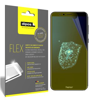 3x Schutzfolie für Huawei Honor 7X Folie, 100% Displayabdeckung, dipos Flex