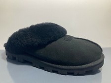 NEW UGG Australia Black Coquette Sheepskin Slipper 11 US